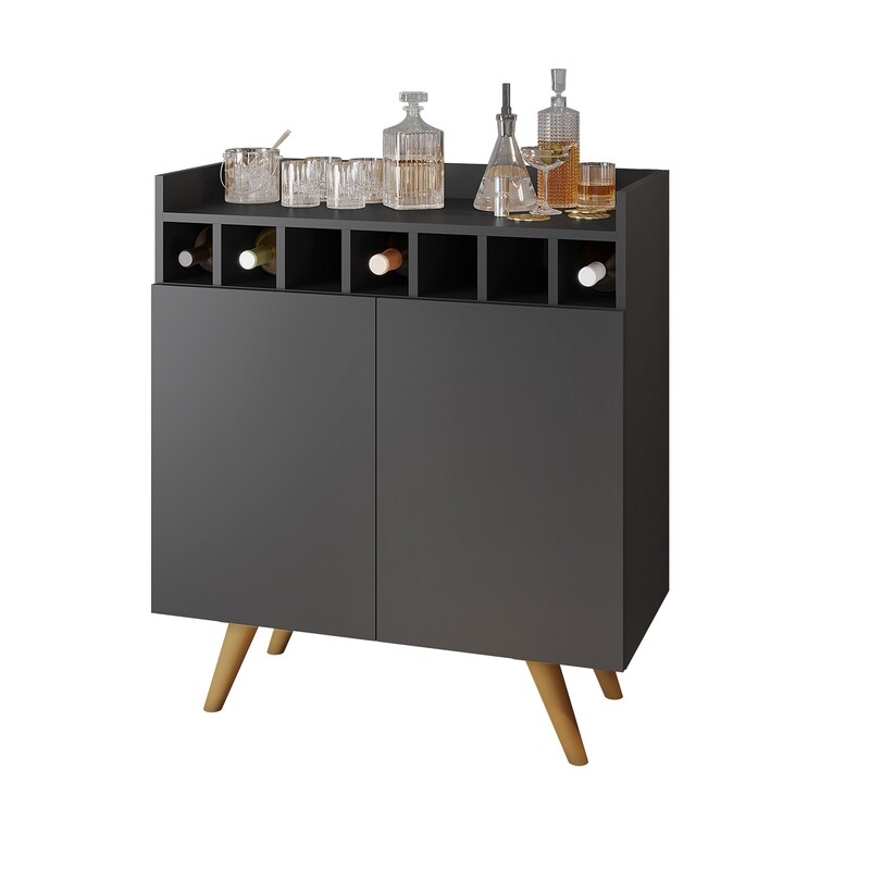 SCOTLAND BAR CABINET GRAPHITE
