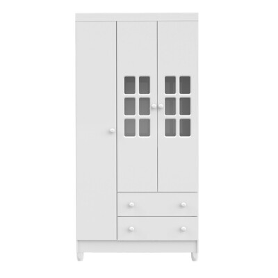 ORLANDO 3 DOORS CLOSET WHITE