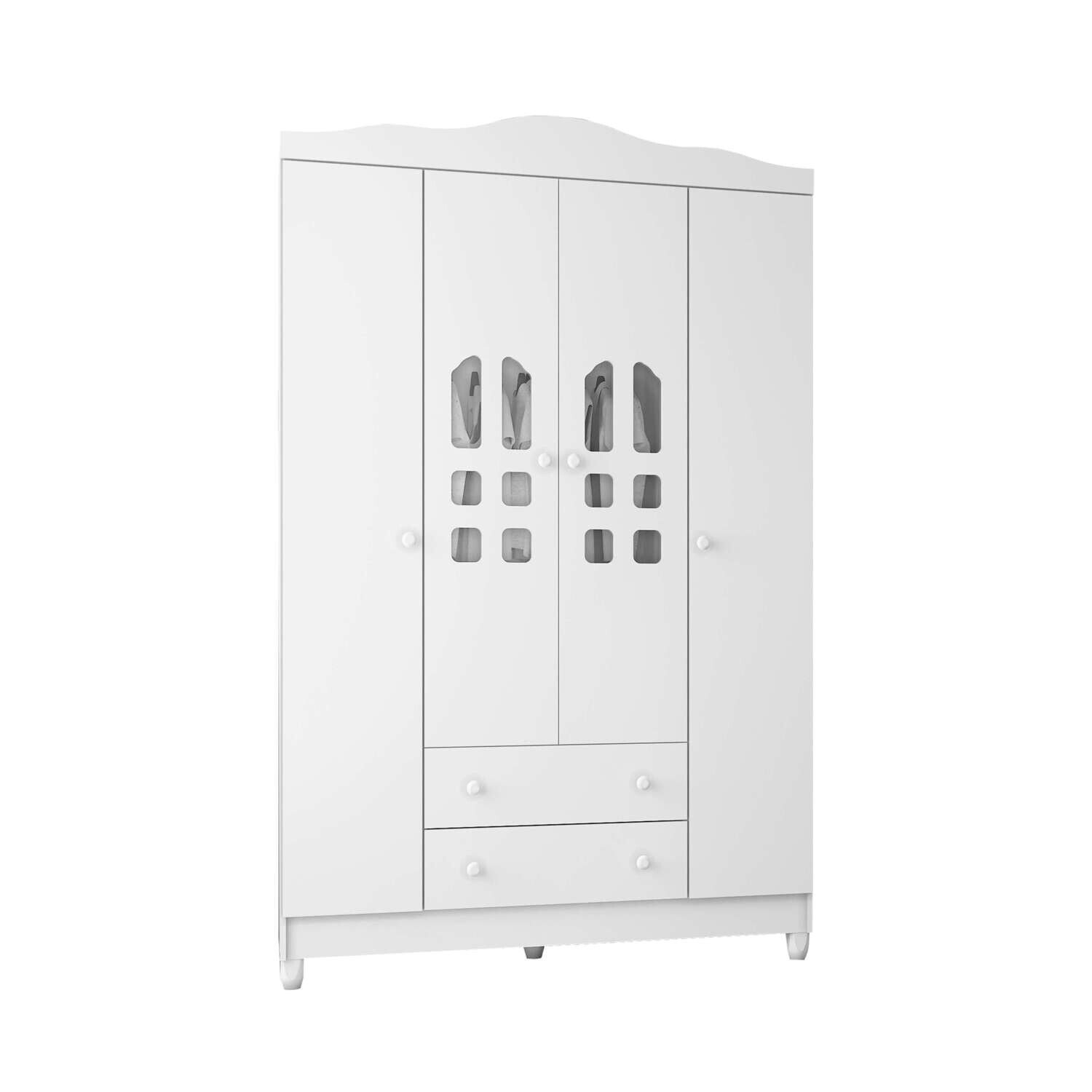 FLORIDA 4 DOORS CLOSET WHITE