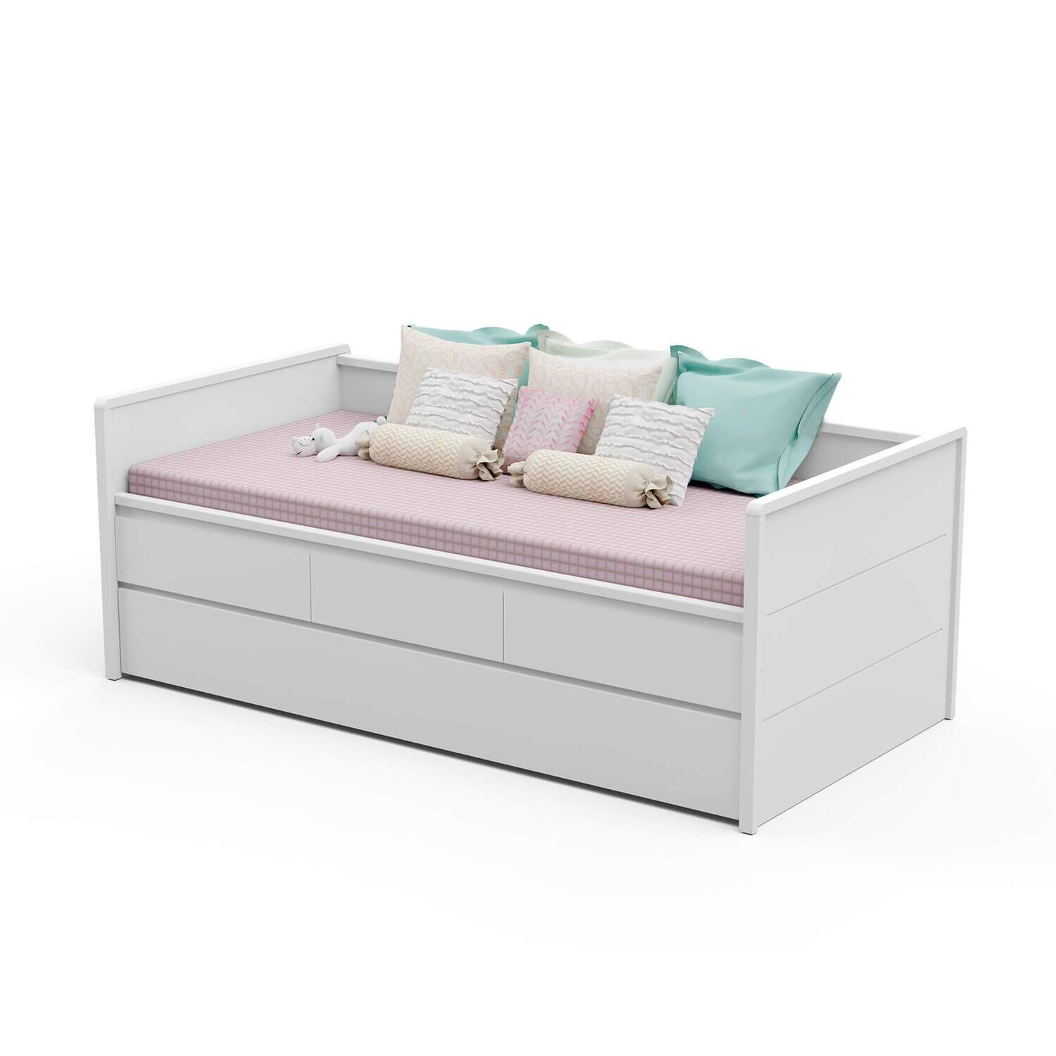 ELOISE TWIN DAYBED W/ TRUNDLE WHITE