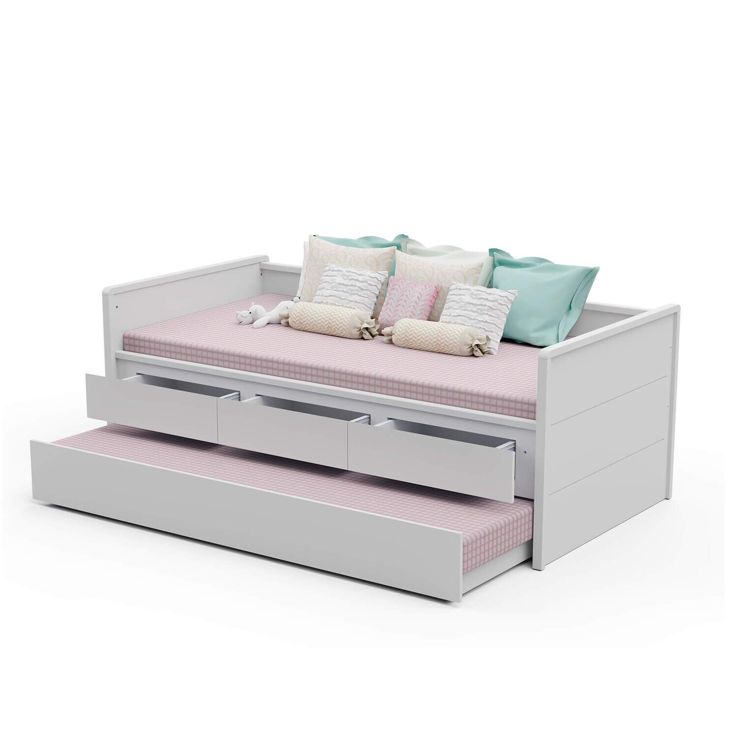 ELOISE TWIN DAYBED W/ TRUNDLE WHITE