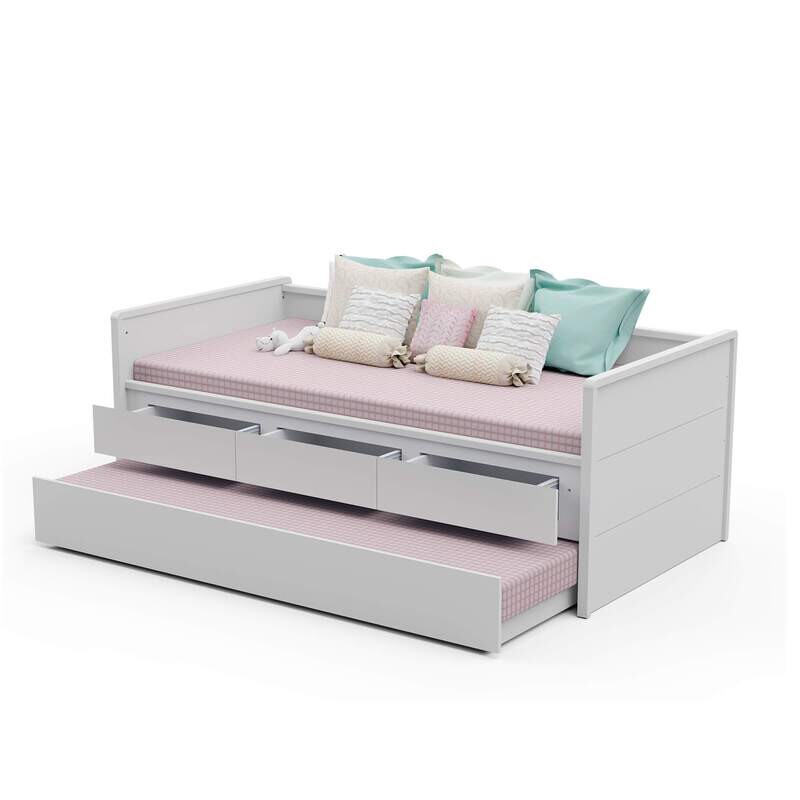 ELOISE TWIN DAYBED W/ TRUNDLE WHITE ELOISE TWIN DAYBED W/ TRUNDLE WHITE