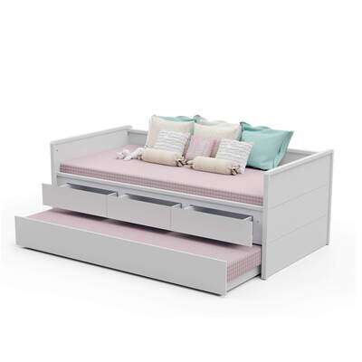 ELOISE TWIN DAYBED W/ TRUNDLE WHITE