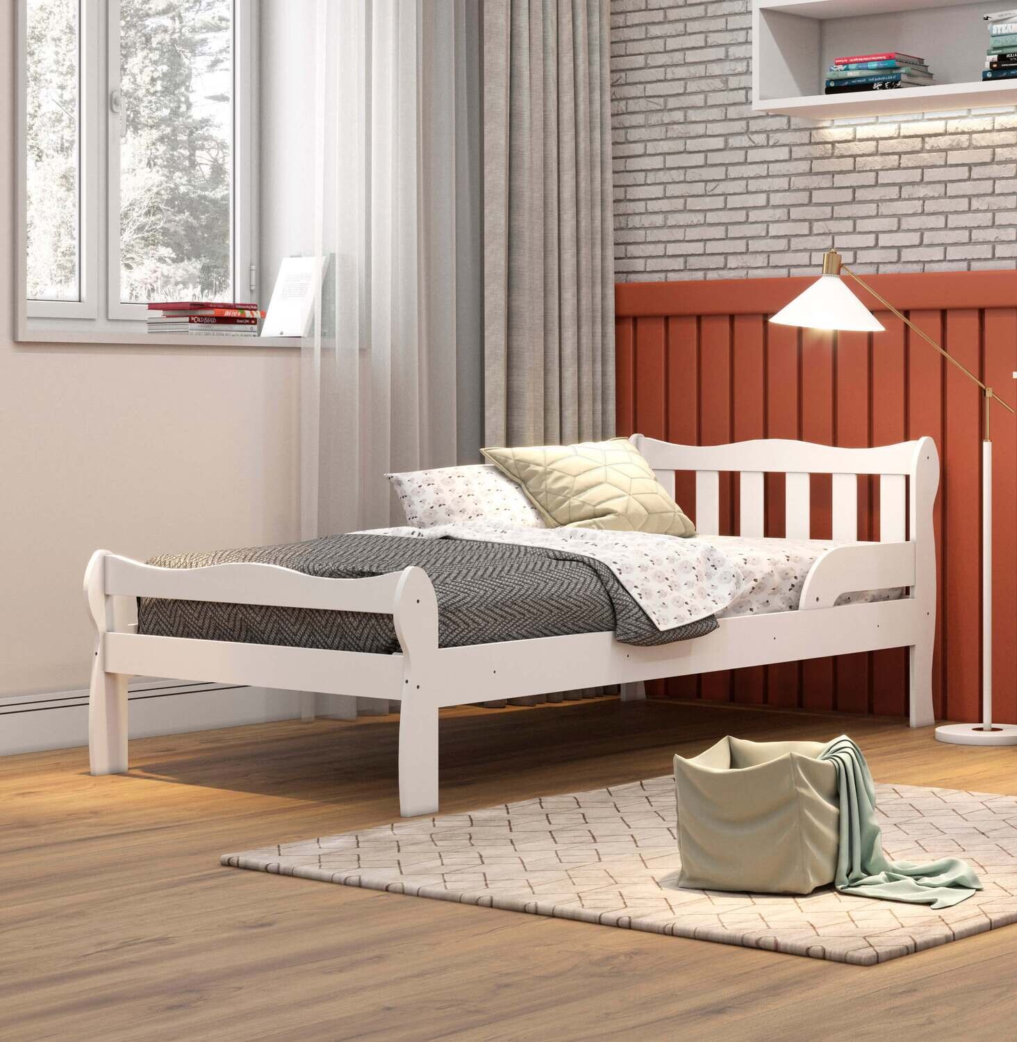 TAYLOR TWIN BED WHITE
