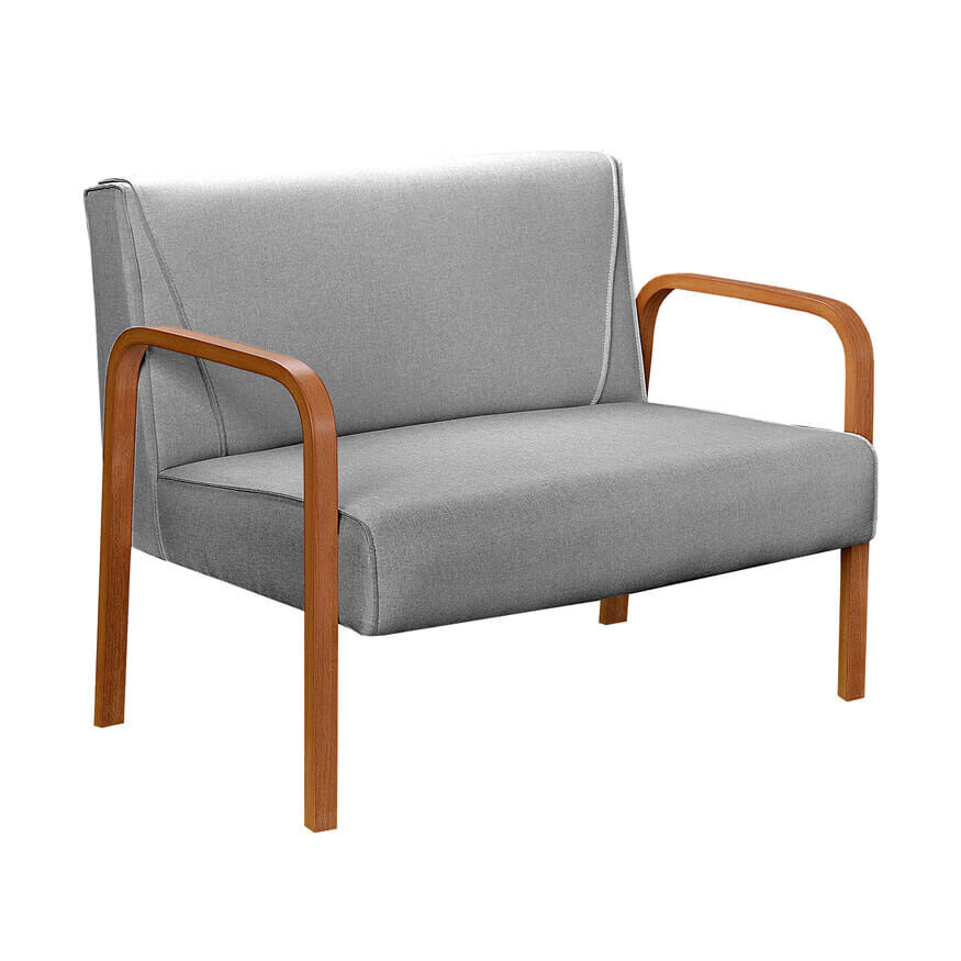 LANCASTER ARMCHAIR 2-SEATER GRAVITY GRAY LINEN