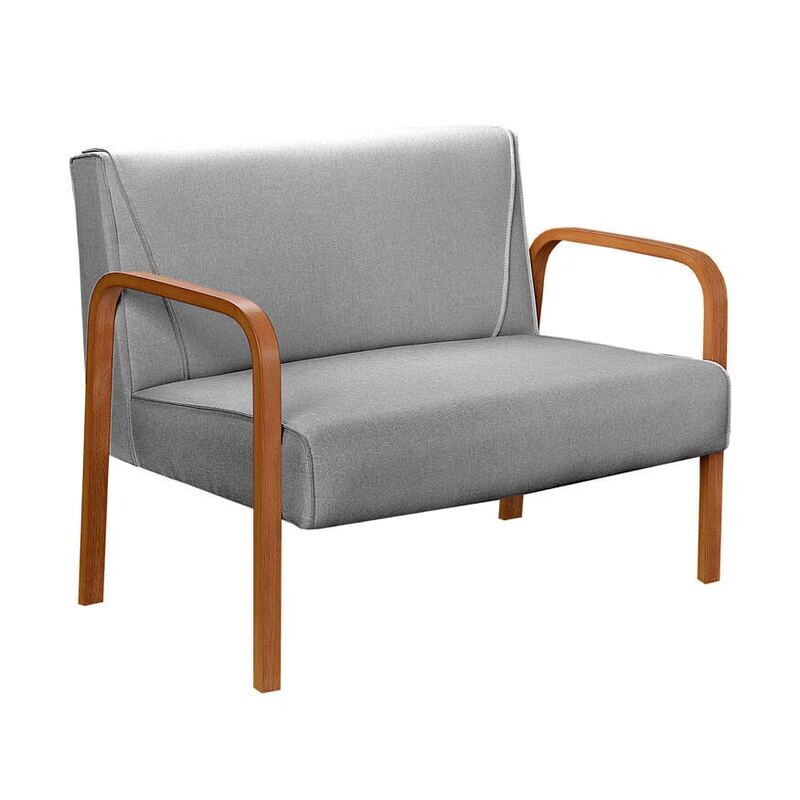 LANCASTER ARMCHAIR 2-SEATER GRAVITY GRAY LINEN