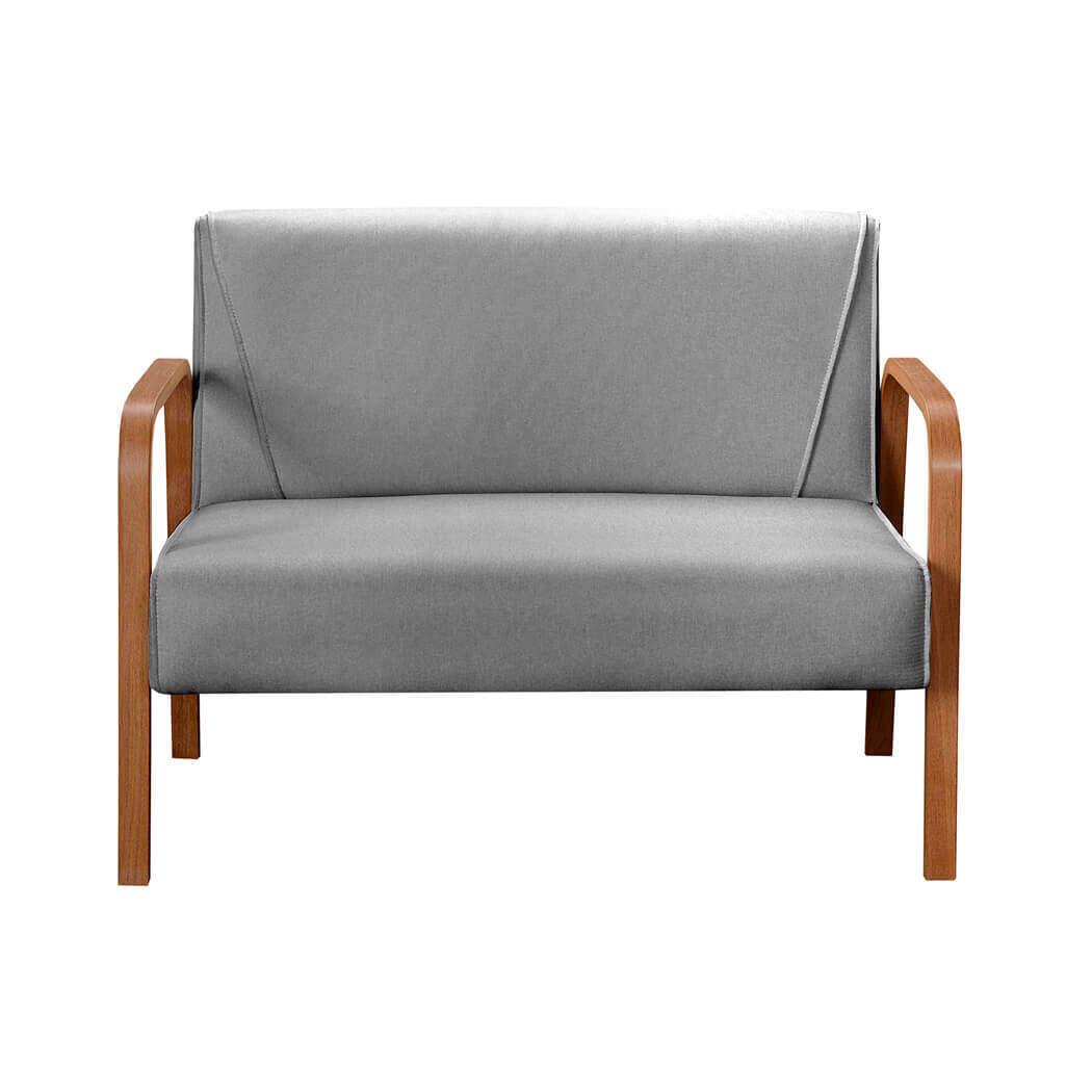 LANCASTER ARMCHAIR 2-SEATER GRAVITY GRAY LINEN