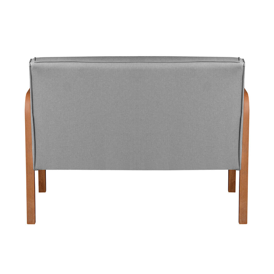 LANCASTER ARMCHAIR 2-SEATER GRAVITY GRAY LINEN