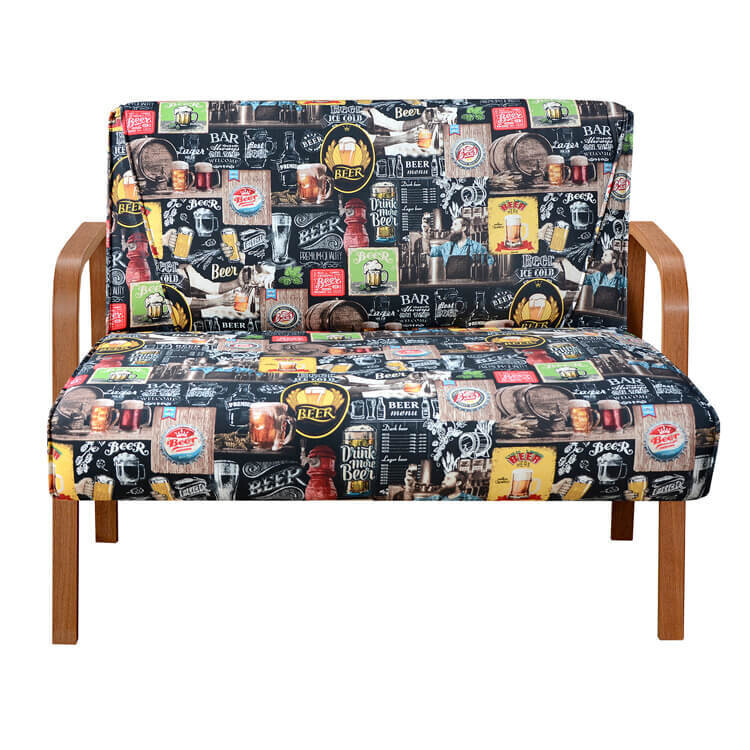 LANCASTER ARMCHAIR 2-SEATER BEER THEME