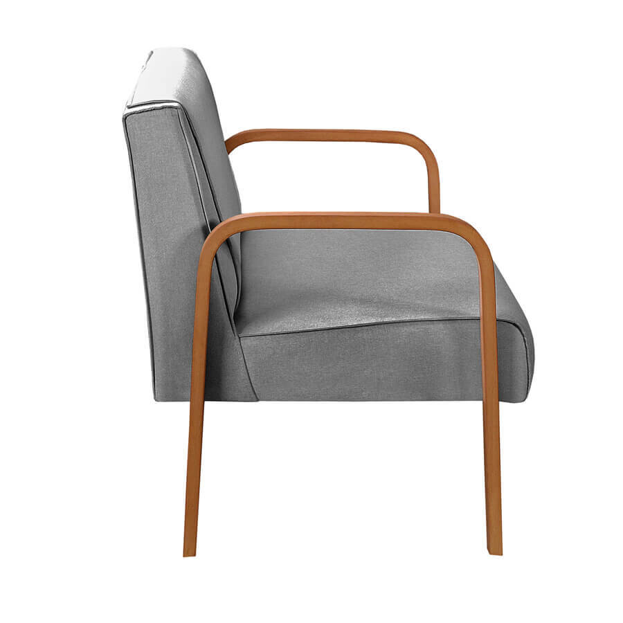 LANCASTER ARMCHAIR 2-SEATER GRAVITY GRAY LINEN
