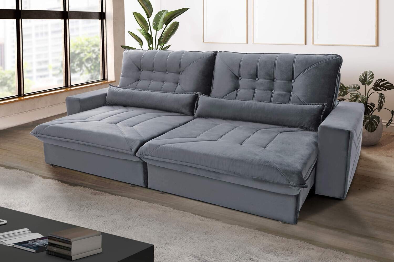 98 IN. LAUREL FAMILY SOFA GRAPHITE