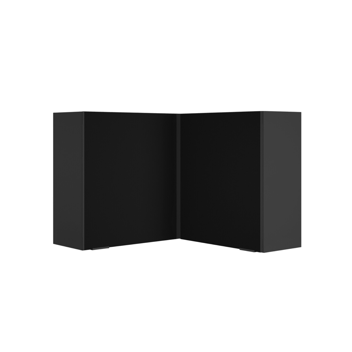 MUNICH 2-DOOR CORNER WALL CABINET NEW BLACK/GRAPHITE