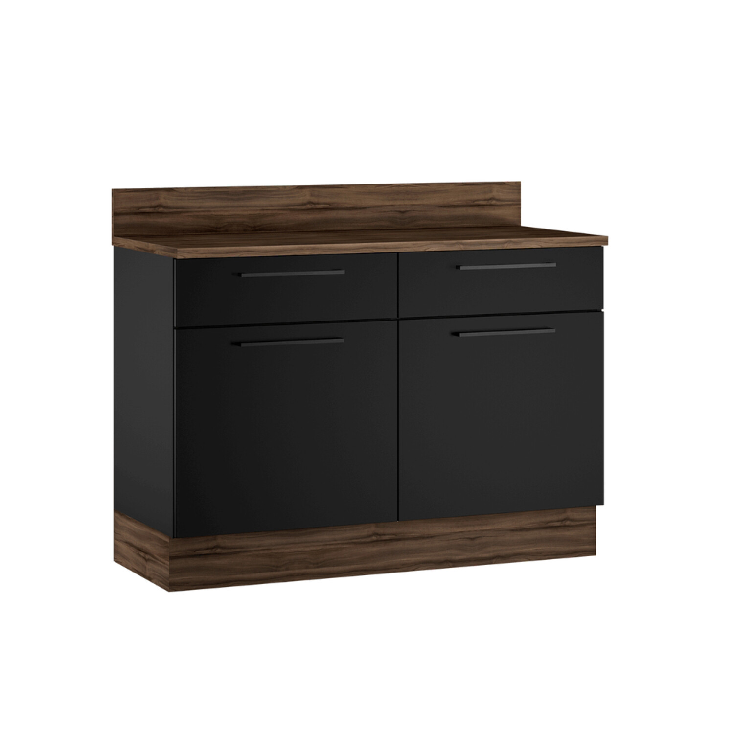 MUNICH 2-DOOR/2-DRAWER BASE CABINET NEW BLACK/GRAPHITE