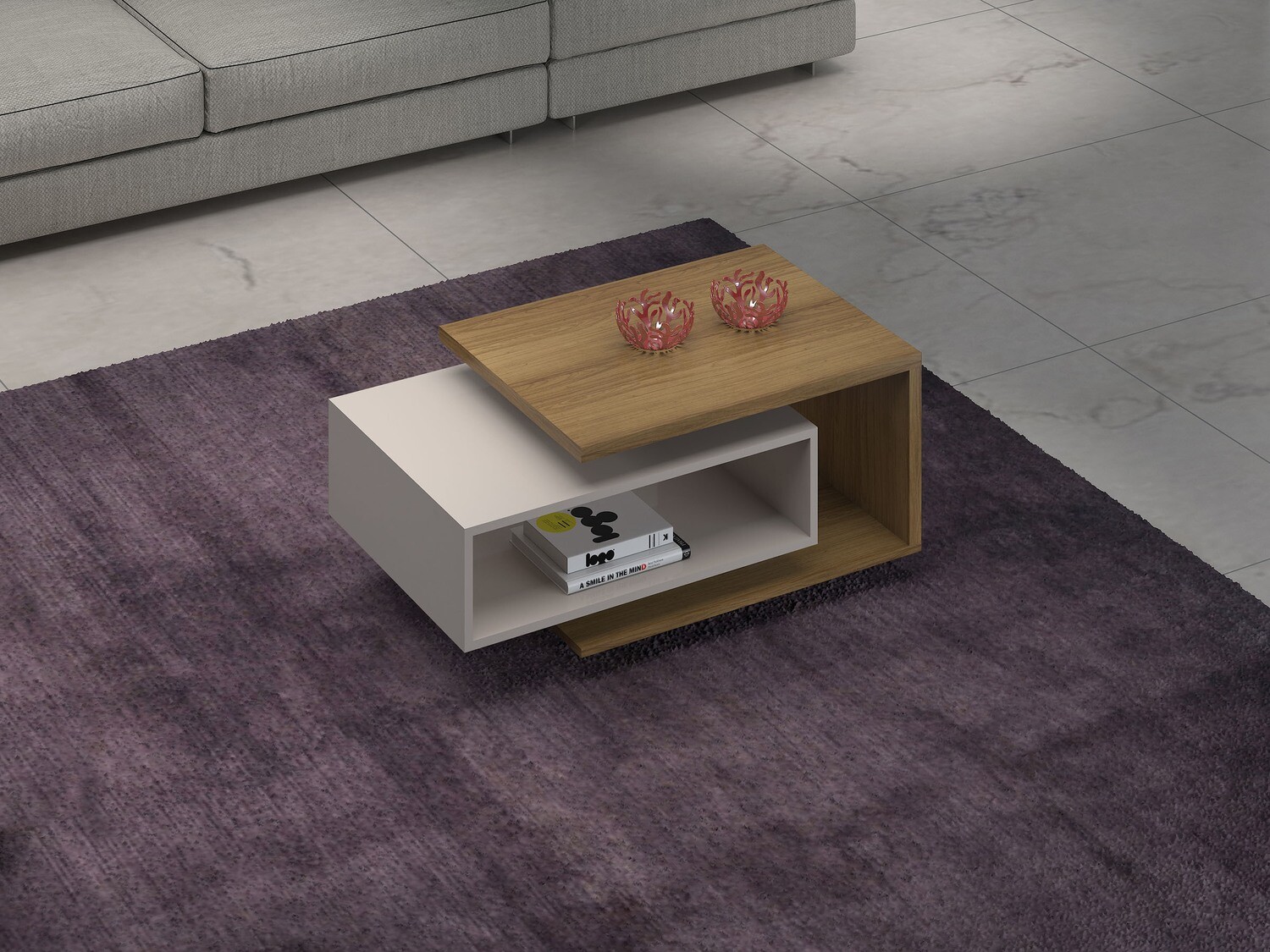 EUGENE COFFEE TABLE TAN/OFF