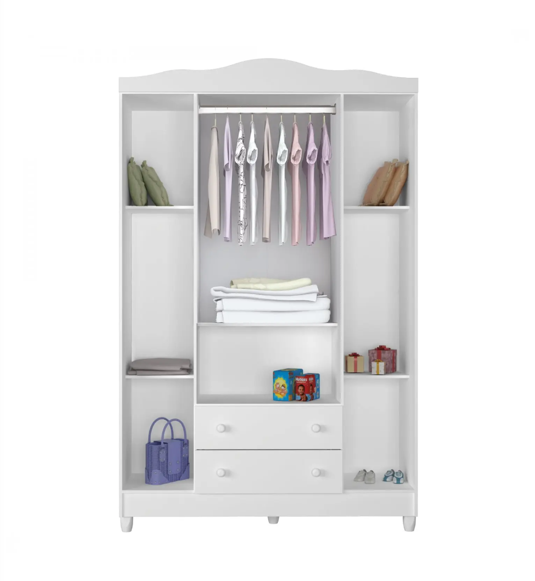 FLORIDA 4 DOORS CLOSET WHITE