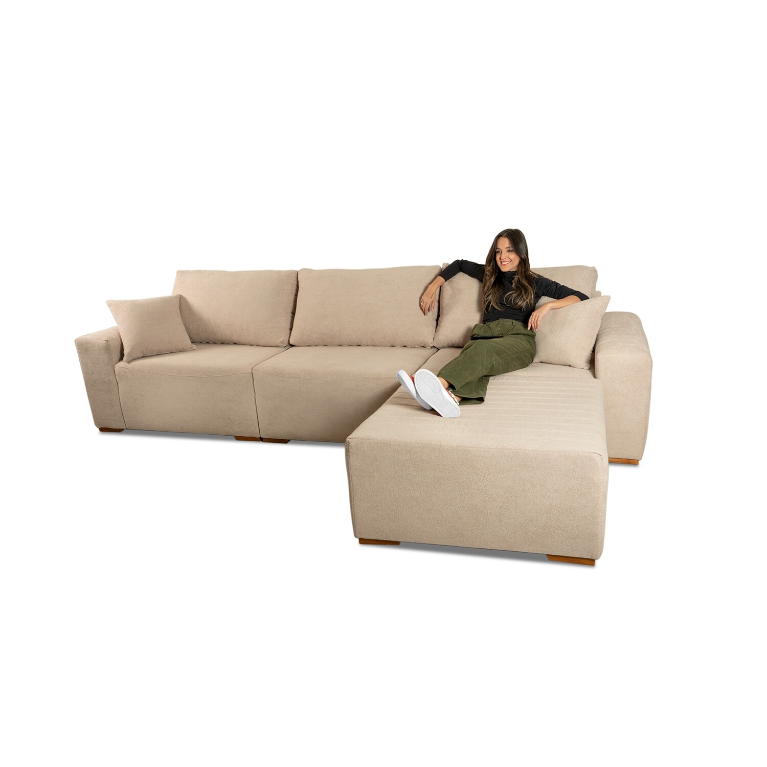 MONROE 4-PIECE SECTIONAL BEIGE