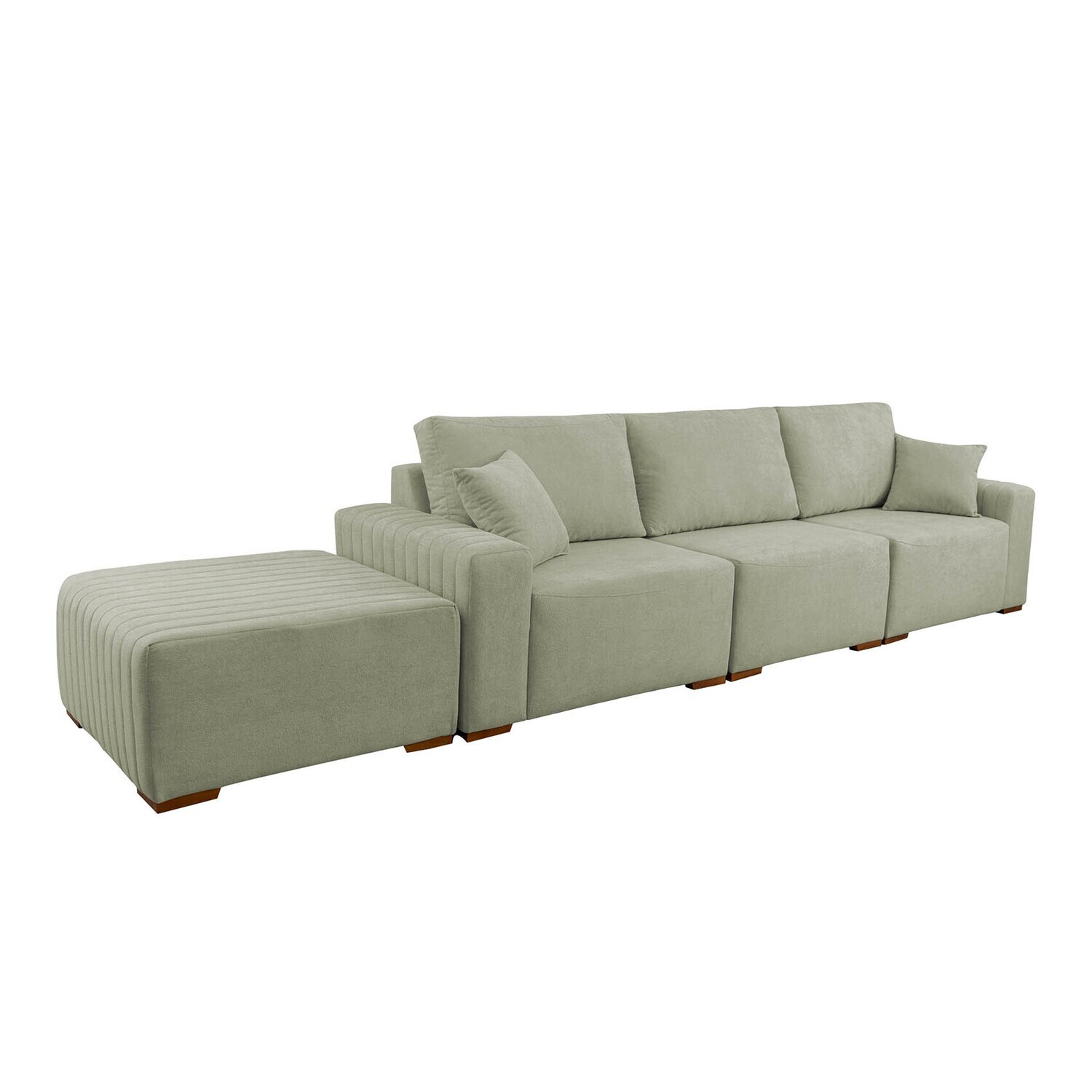 MONROE 4-PIECE SECTIONAL GREEN