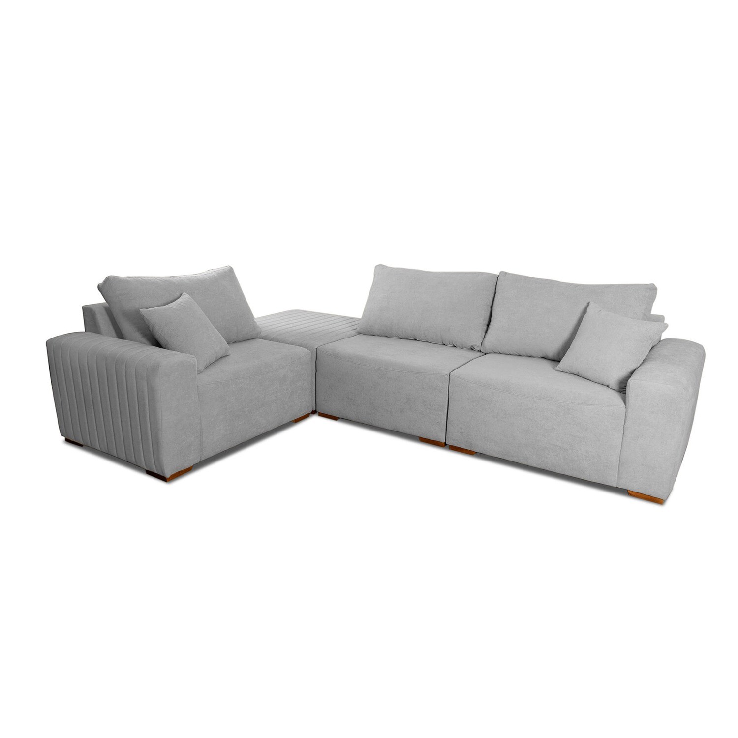 MONROE 4-PIECE SECTIONAL GRAY