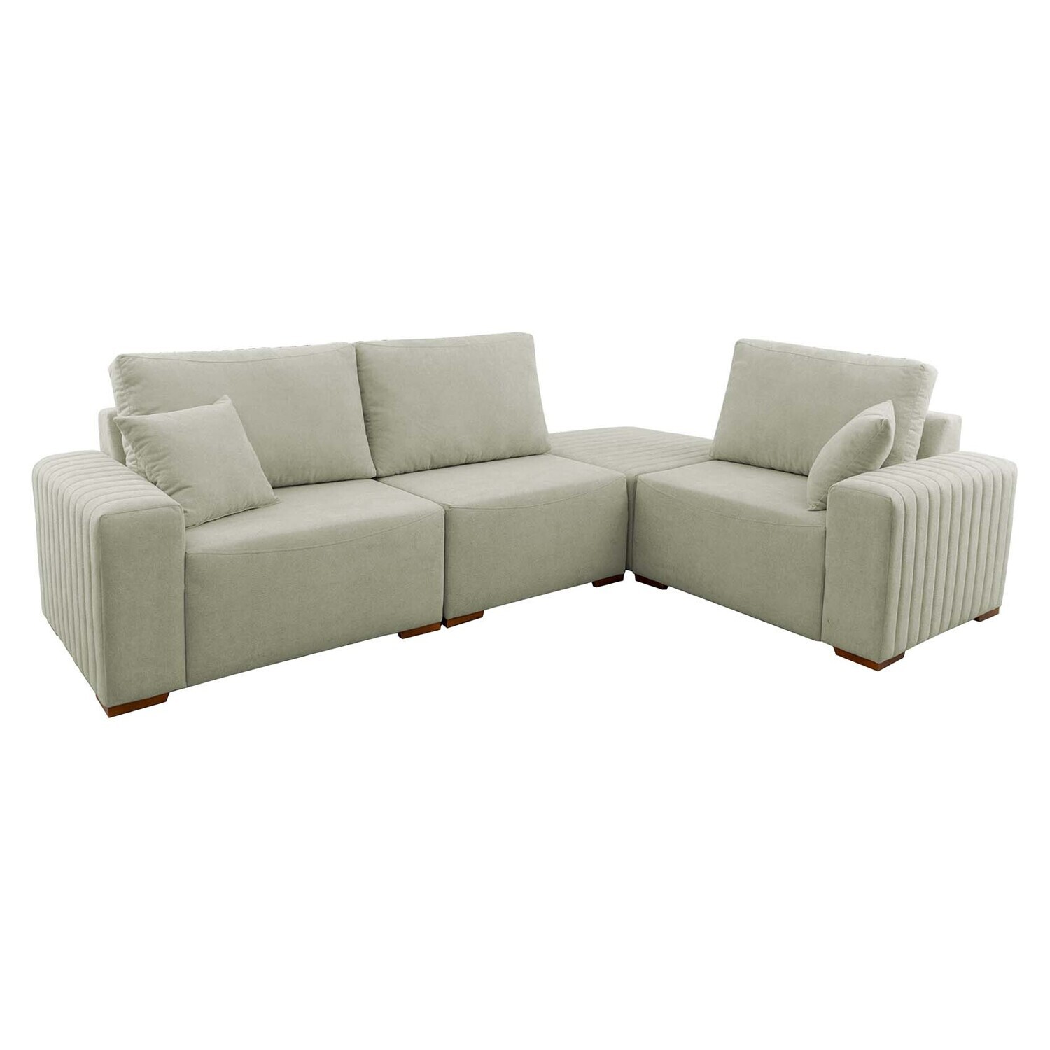 MONROE 4-PIECE SECTIONAL GREEN
