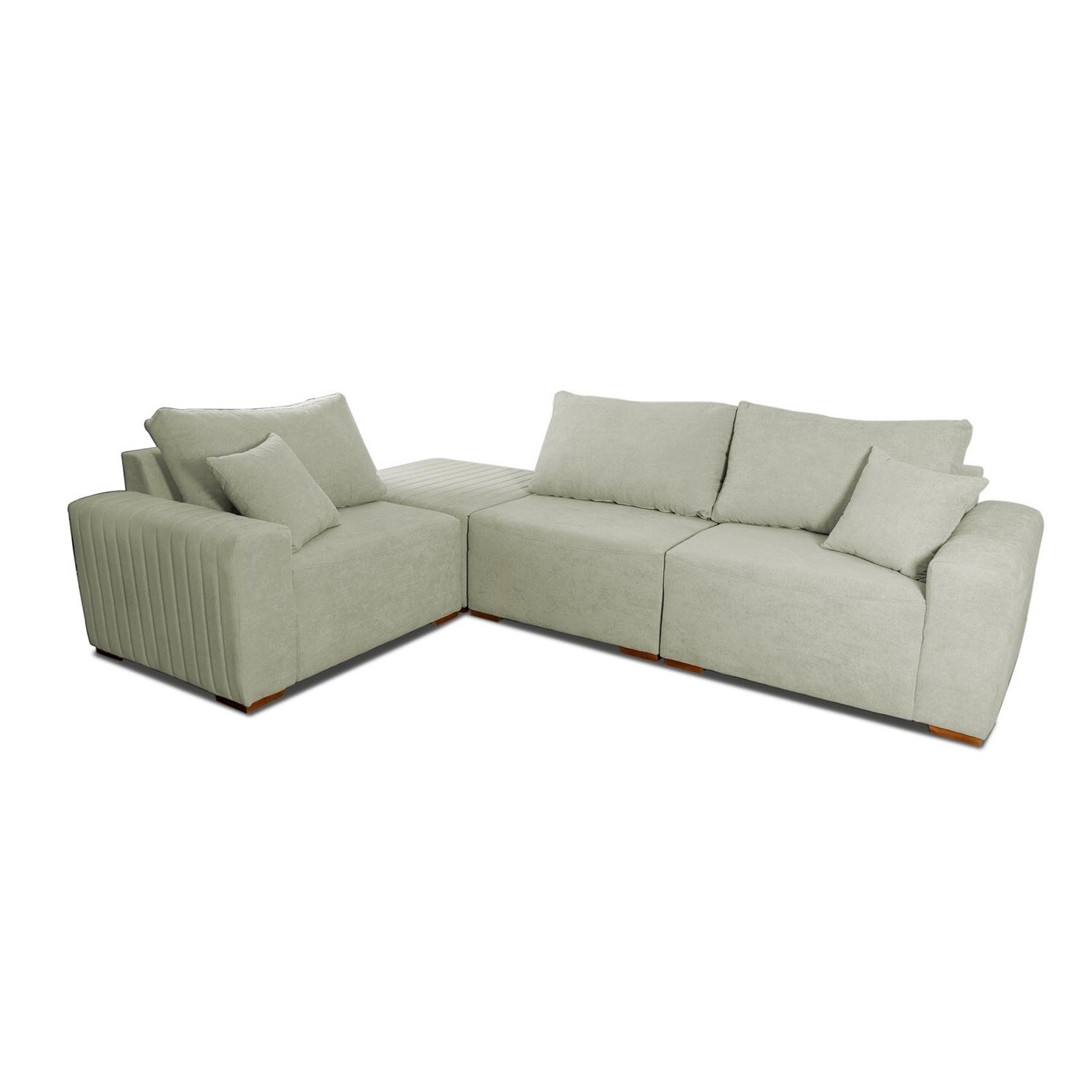 MONROE 4-PIECE SECTIONAL GREEN