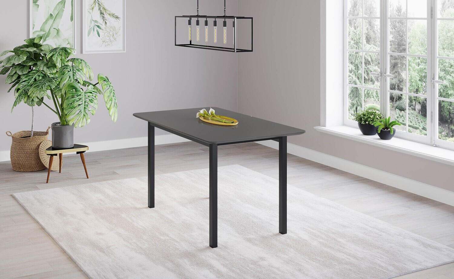 63 IN. AUSTIN TABLE GRAPHITE