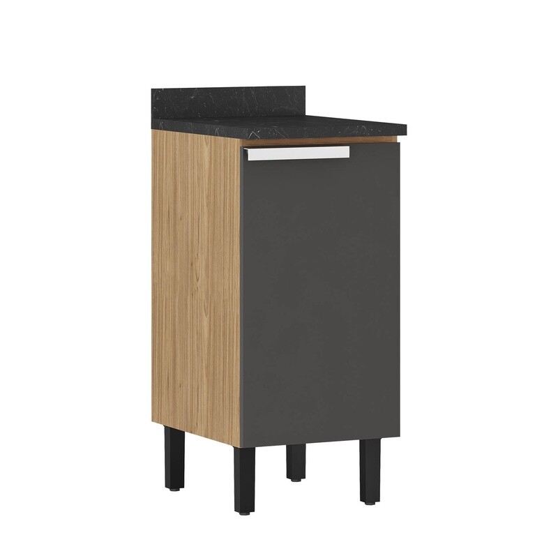 BERLIN 1-DOOR BASE CABINET GRAPHITE/ASH