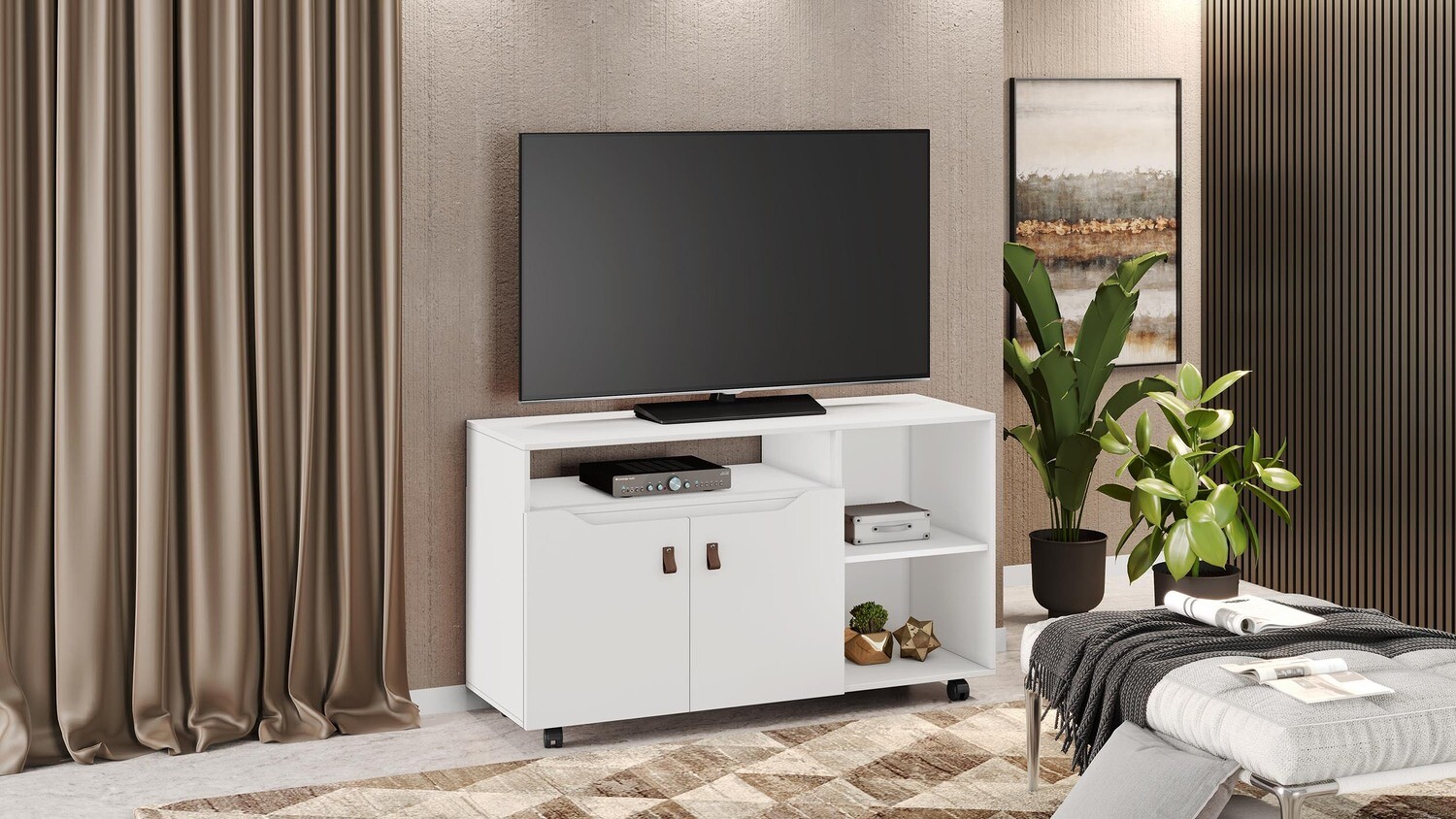 RINCON TV STAND WHITE