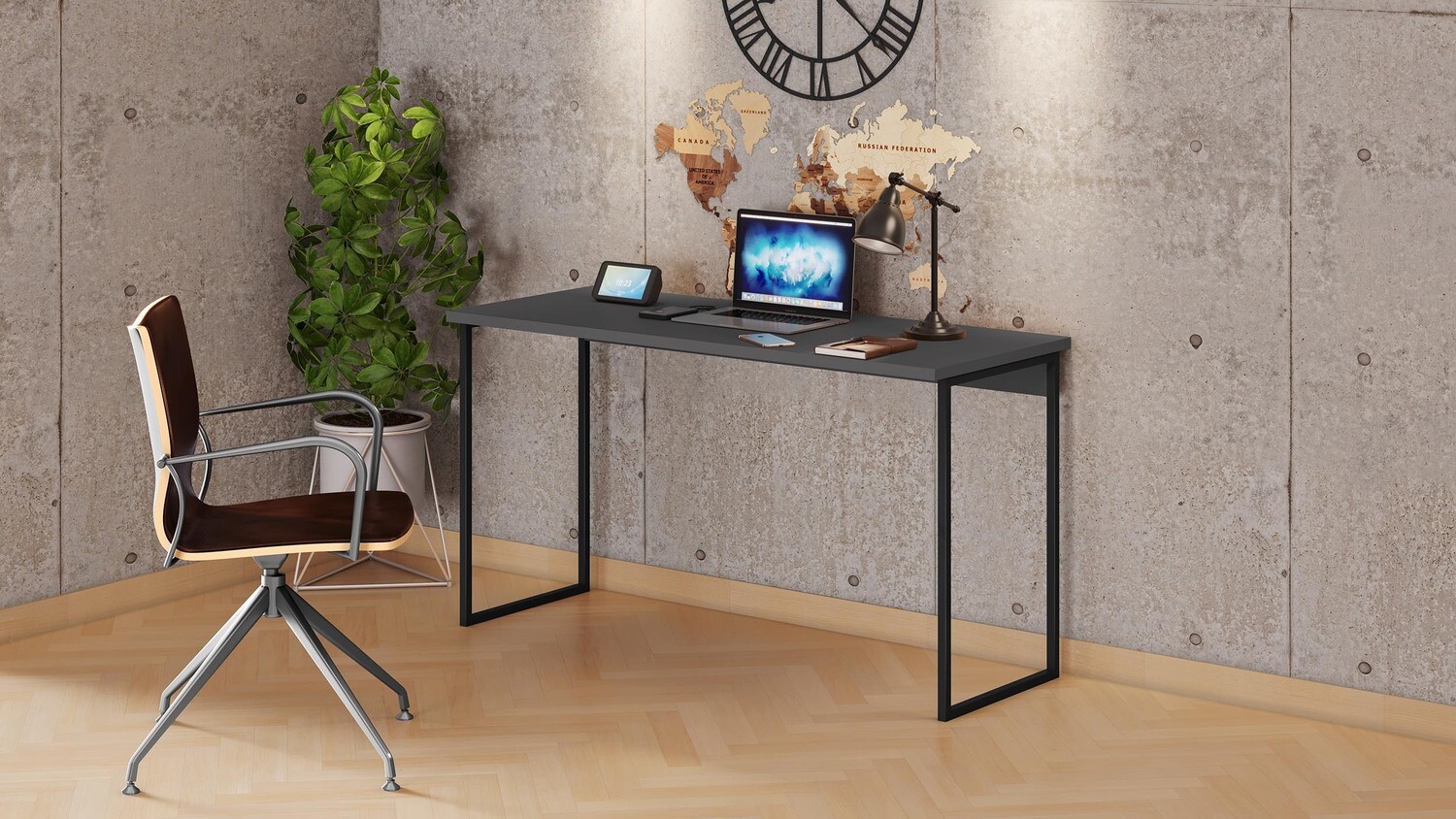 RENO DESK GRAPHITE