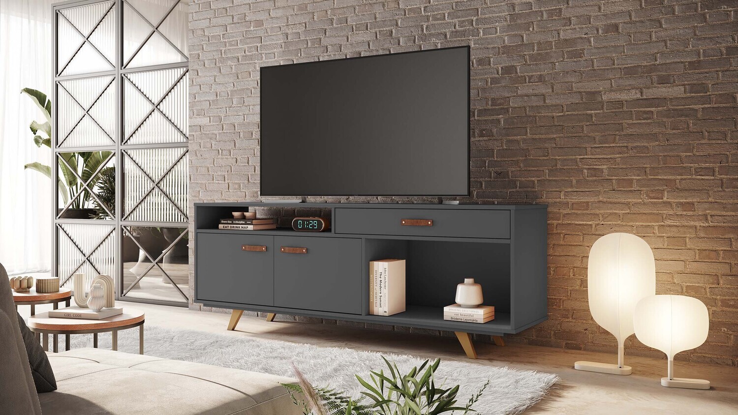VEGA ALTA TV STAND GRAPHITE