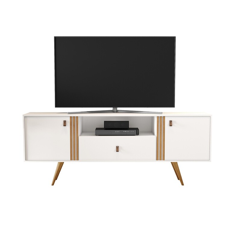PONCE II TV STAND WHITE