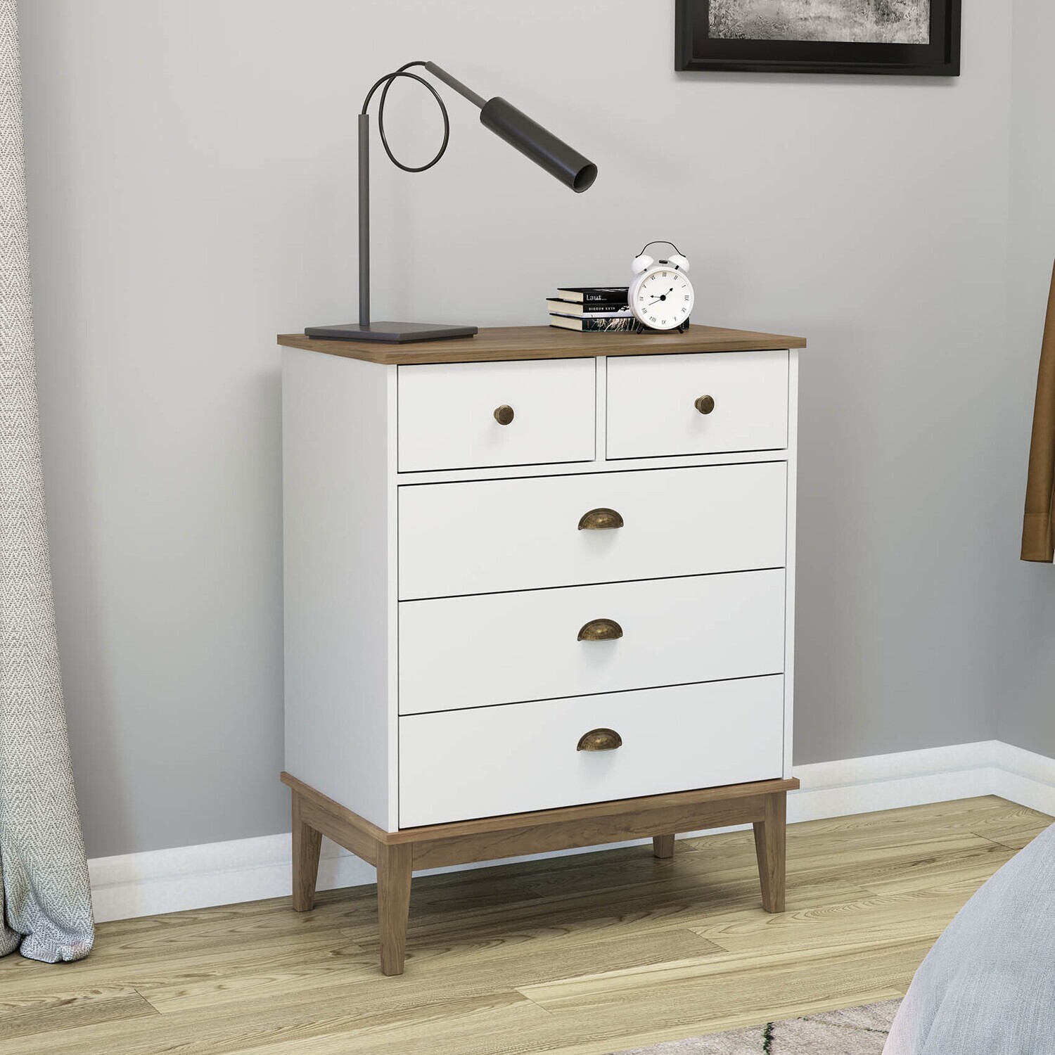 CHARLESTON HERITAGE CHEST MOCHA/WHITE