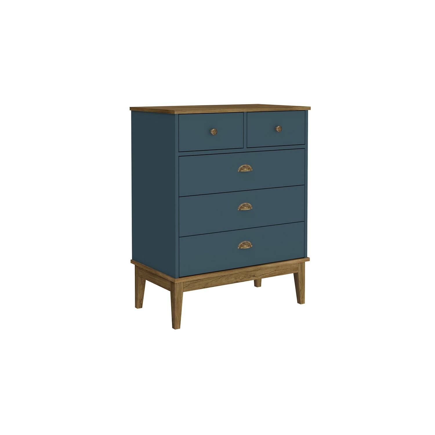 CHARLESTON HERITAGE CHEST MOCHA/DEEP MARINE