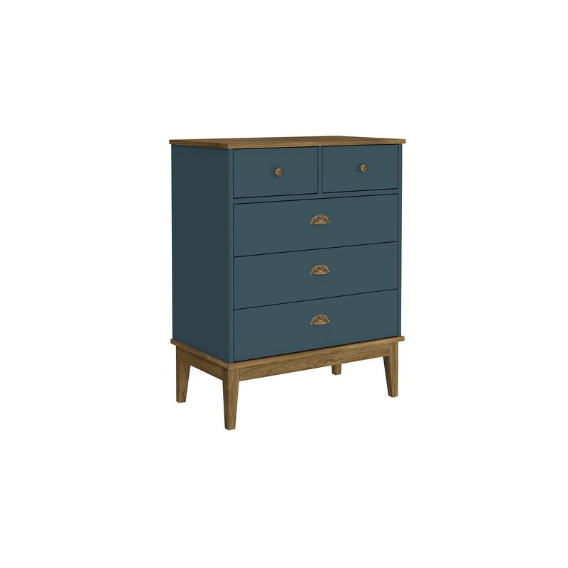 CHARLESTON HERITAGE CHEST MOCHA/DEEP MARINE