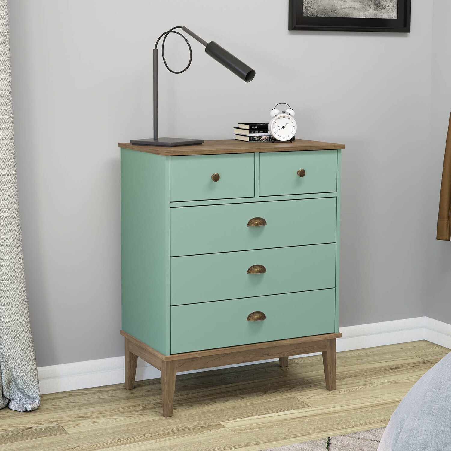 CHARLESTON HERITAGE CHEST MOCHA/OLIVE