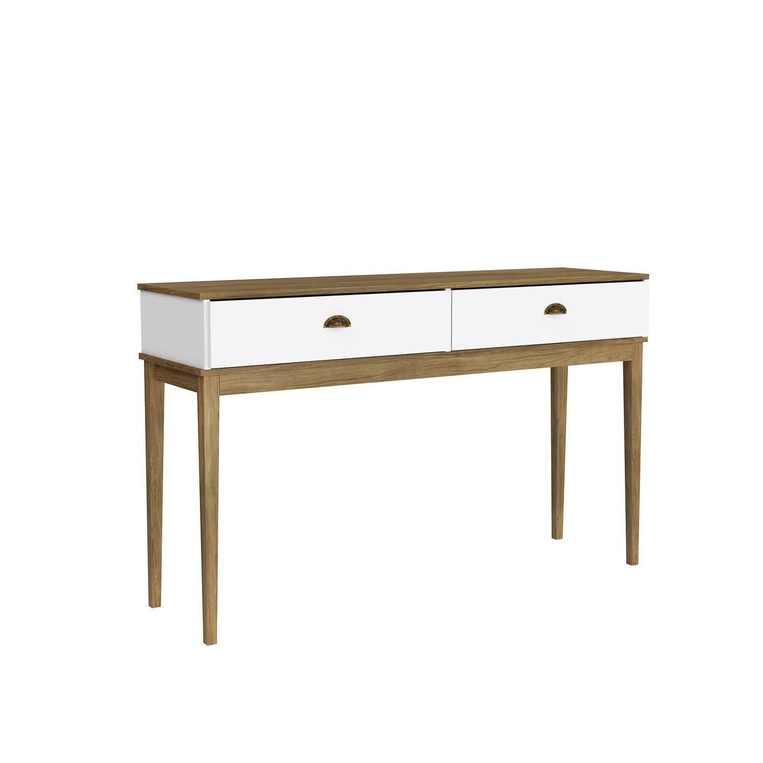 CHARLESTON HERITAGE CONSOLE TABLE MOCHA/WHITE