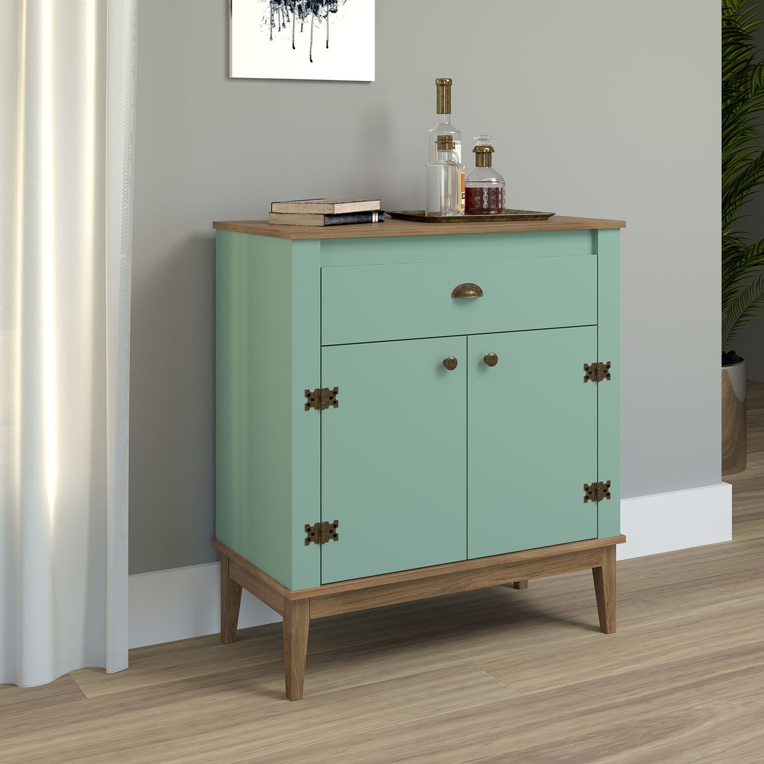 CHARLESTON HERITAGE SIDEBOARD MOCHA/OLIVE