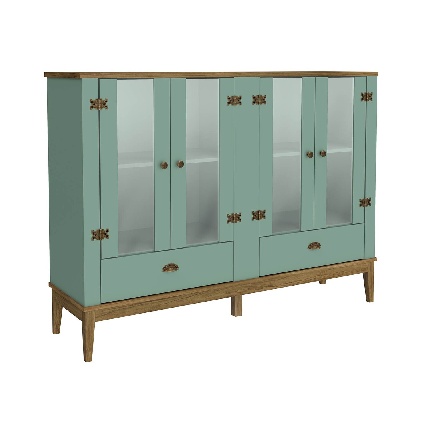 CHARLESTON HERITAGE DINING CABINET OLIVE/MOCHA