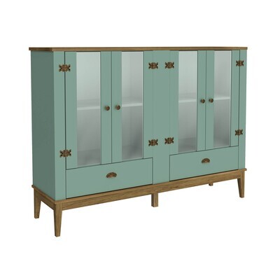 CHARLESTON HERITAGE DINING CABINET OLIVE/MOCHA