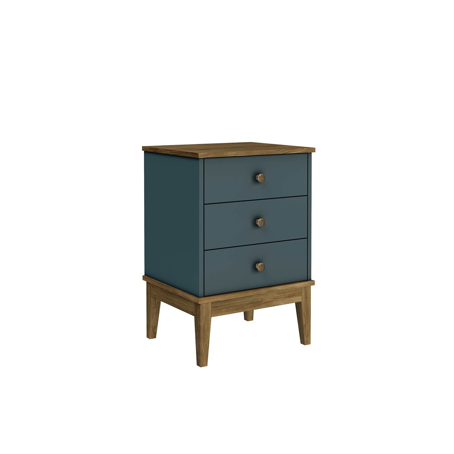 CHARLESTON HERITAGE NIGHTSTAND MOCHA/DEEP MARINE