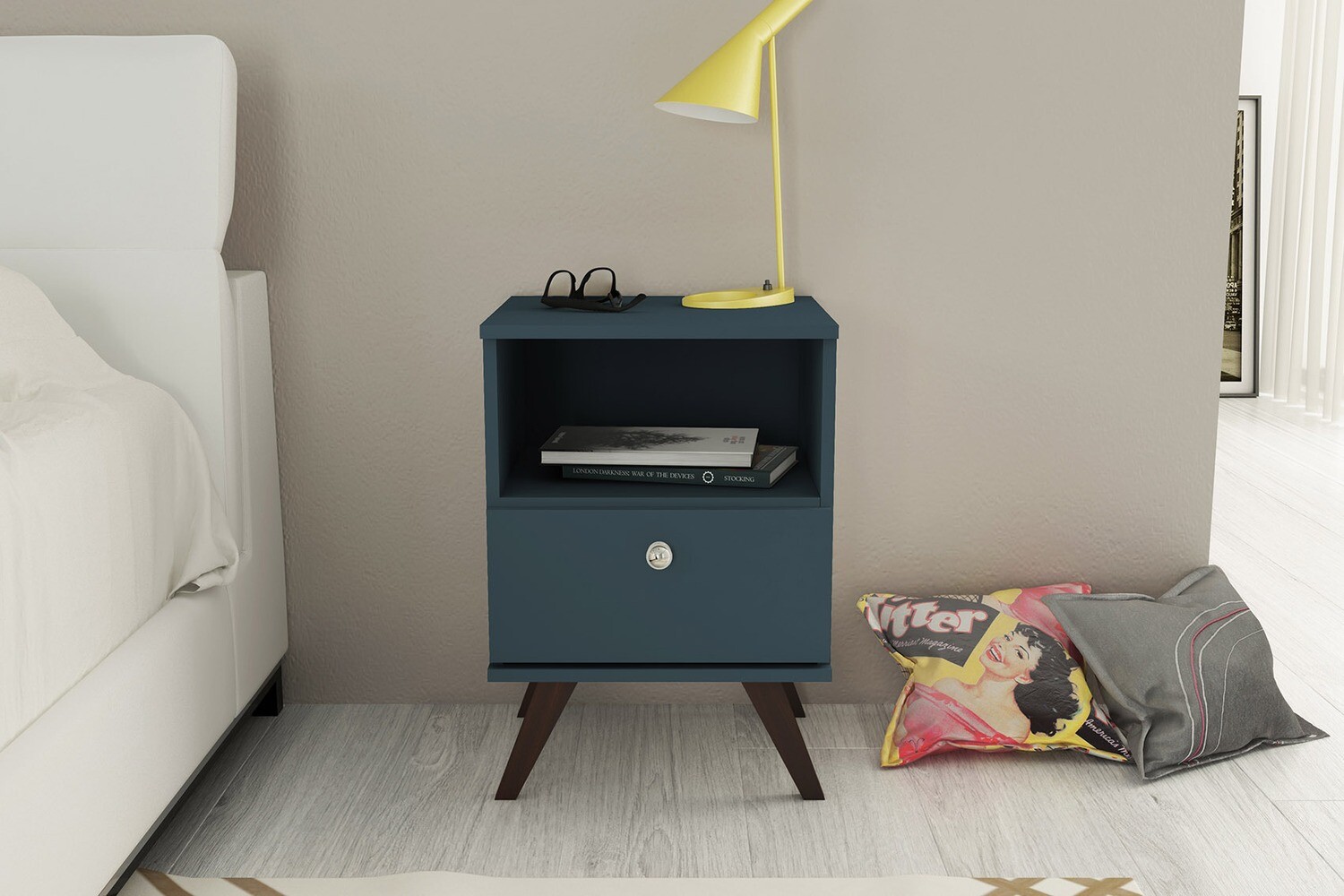 GIJON NIGHTSTAND DEEP MARINE