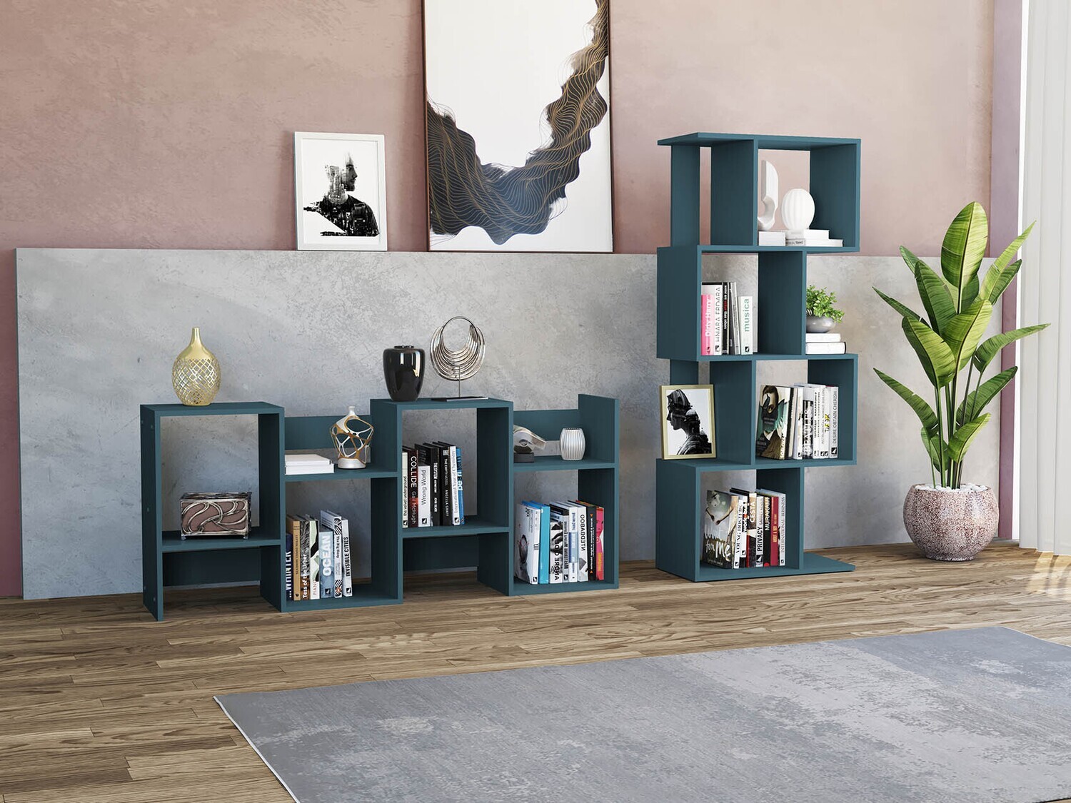 AMSTERDAM BOOKCASE DEEP MARINE