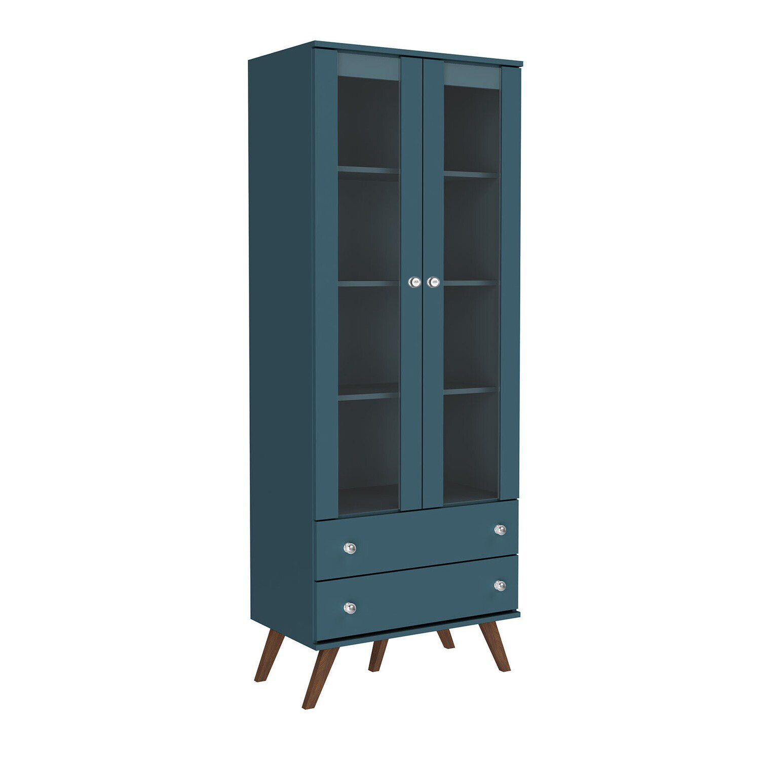 LONDON CURIO CABINET DEEP MARINE