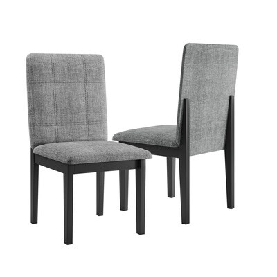 2 AUSTIN CHAIRS BLACK/GRAY