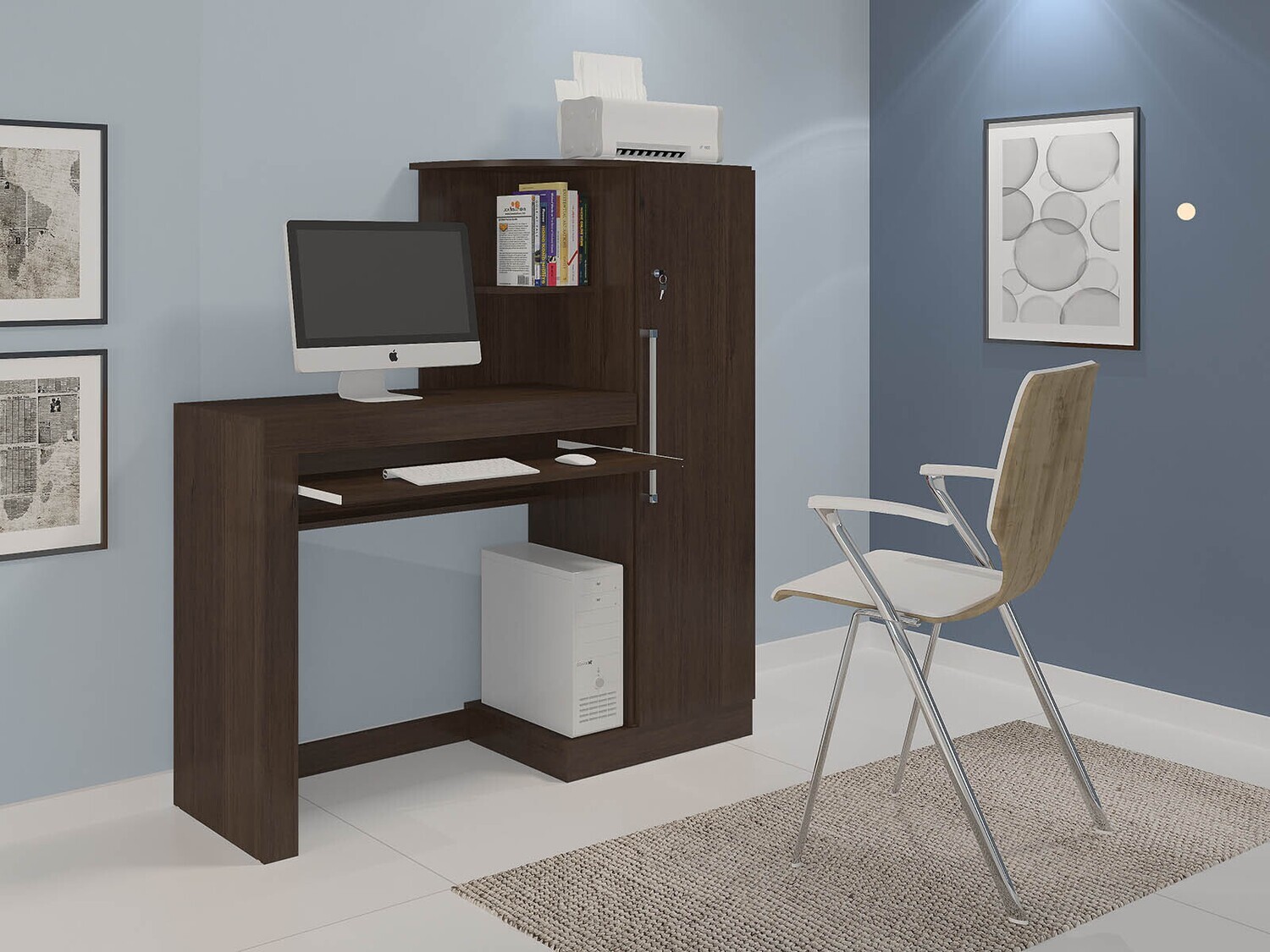 ARUBA COMPLETE COMPUTER DESK CAFFE