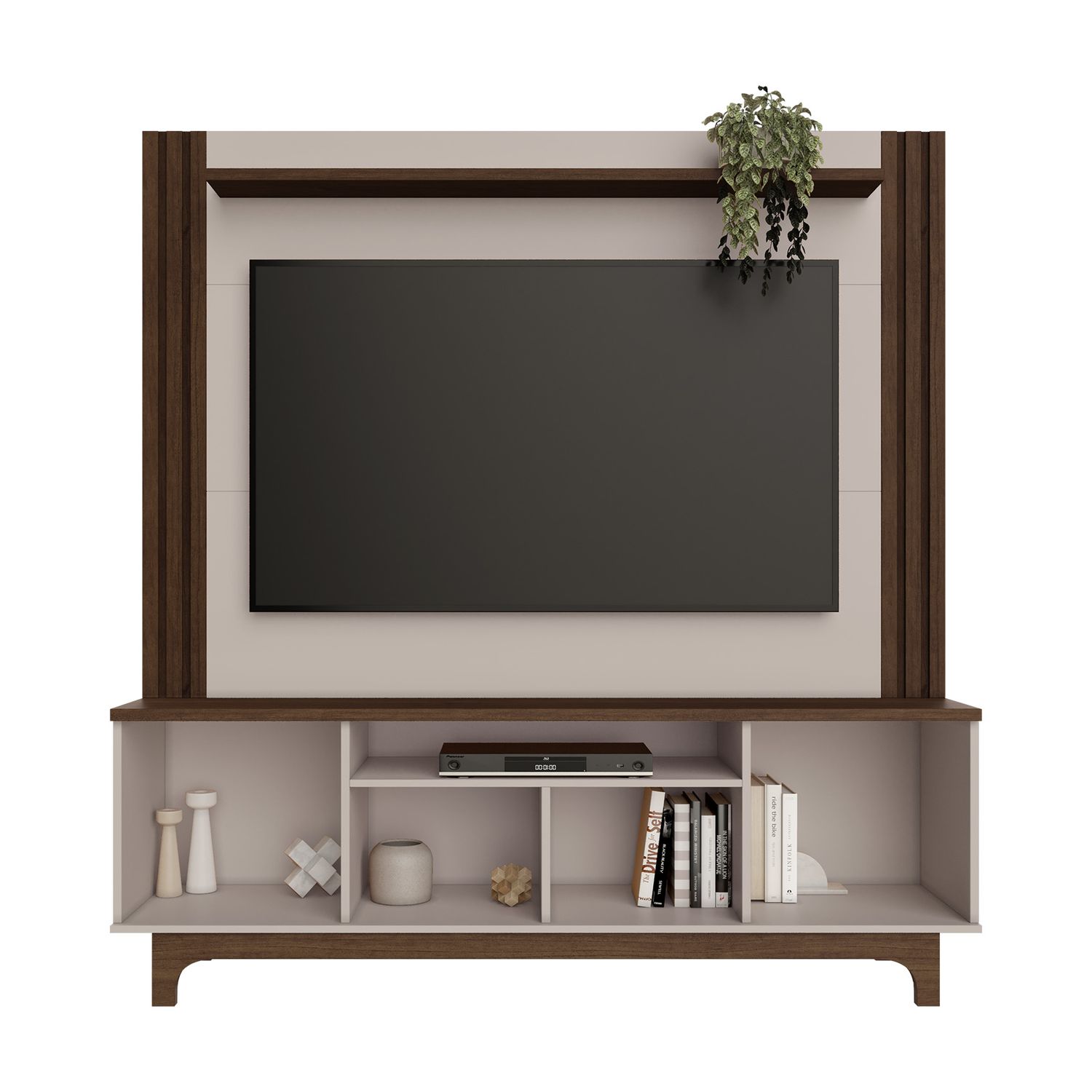 LOIZA ENTERTAINMENT CENTER CAFFE/OFF WHITE