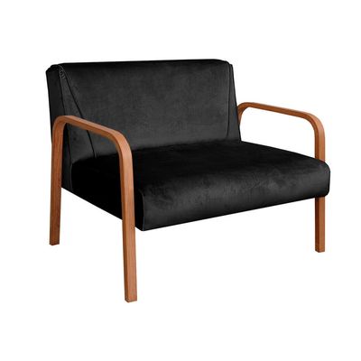 LANCASTER ARMCHAIR 2-SEATER VIP BLACK