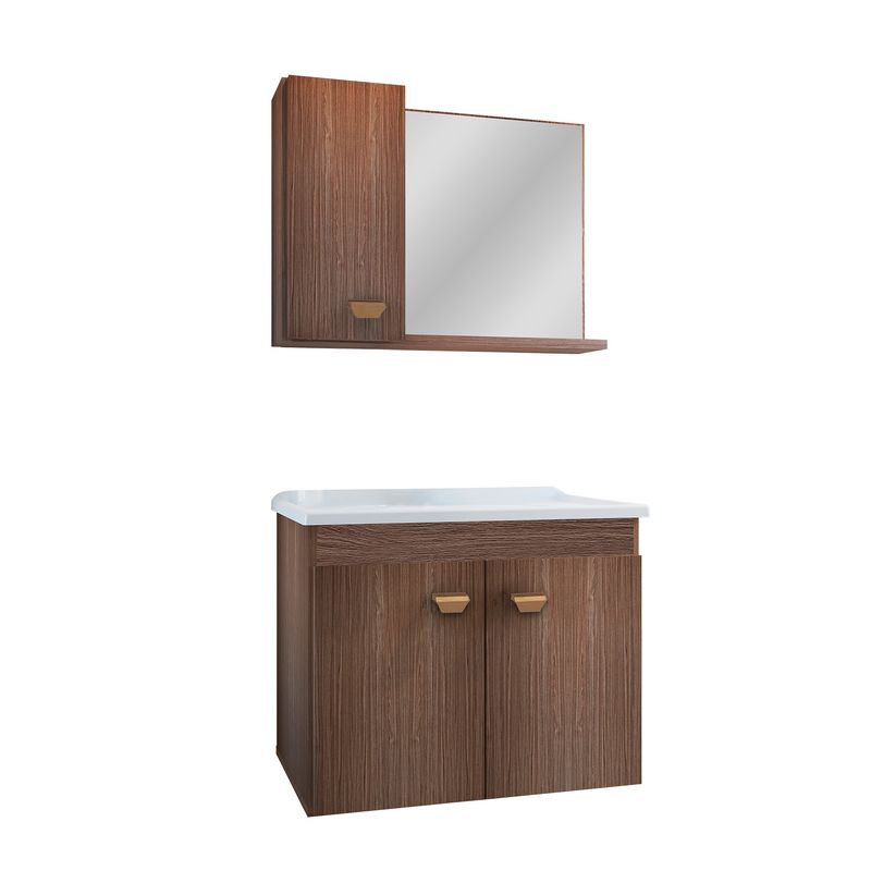 KONNOS II WALL MOUNT VANITY SET ALAMO BROWN