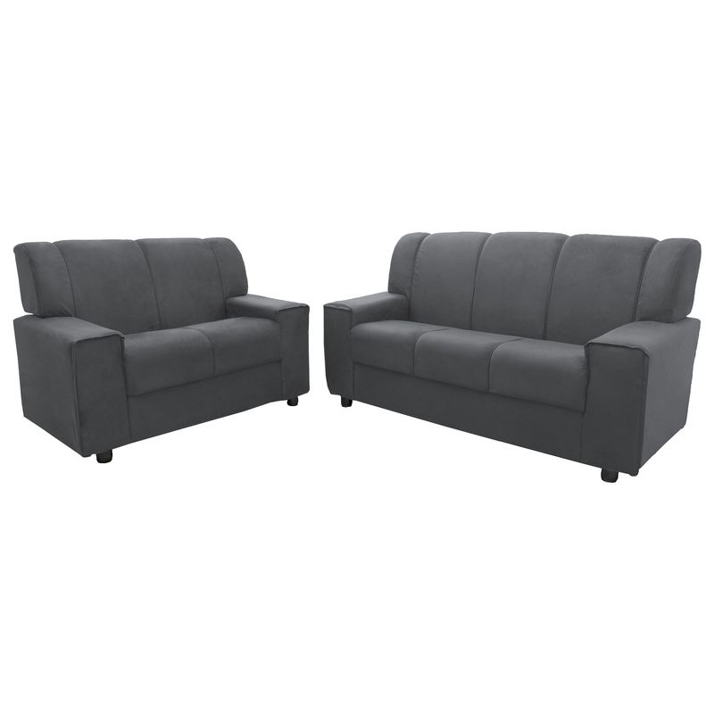 ALEXANDRIA SET VELUT GRAY 2-PCS