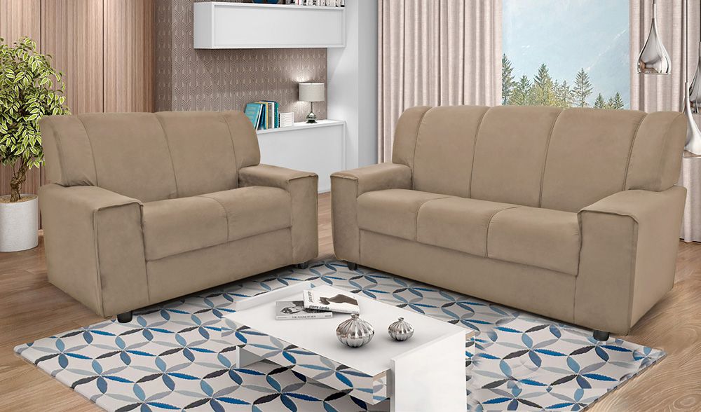 ALEXANDRIA SET VELUT BEIGE 2-PCS