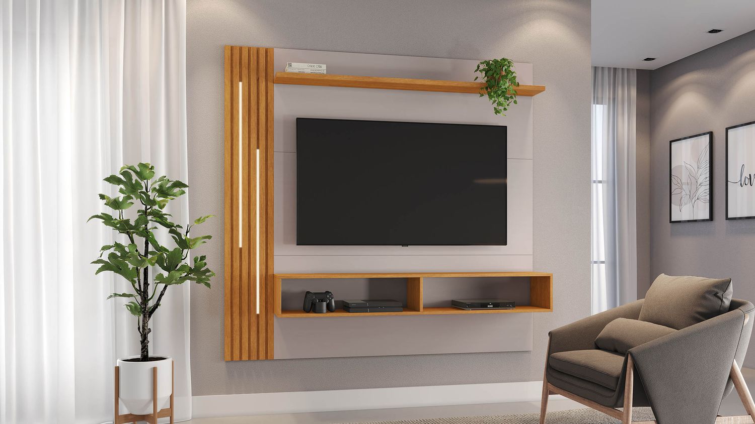 LUQUILLO PANEL OFF WHITE/CINNAMON